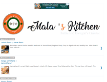 Tablet Screenshot of malas-kitchen.com